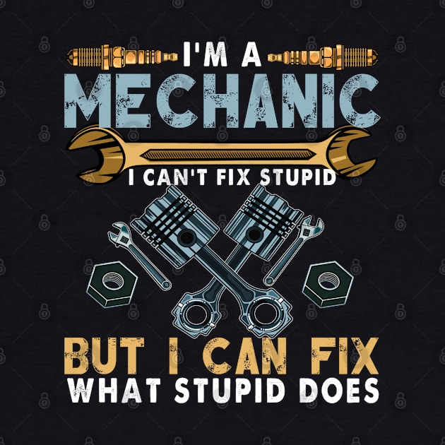 Funny Mechanic For Men Dad Car Auto Diesel Automobile Garage by The Design Catalyst